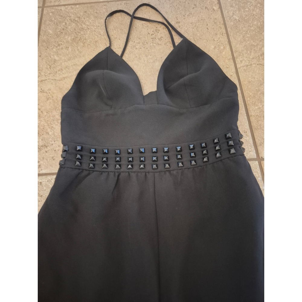 House of CB London Black Studded Belted Women's Jumsuit - Size: Small - Picture 4 of 11